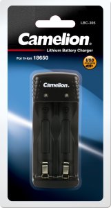 Charger LBC-305 for Li-ion 18650 batteries, CAMELION 1