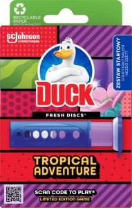 Duck Fresh Discs Tropical Adventure, Barwiące żelowe krążki do WC, 36 ml 1