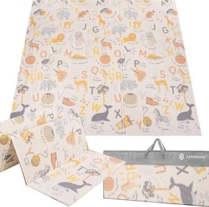 Dwustronna mata piankowa 180x200 cm składana dla dzieci UNIWERSALNY 2