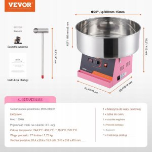 Elektryczna Maszyna do Waty Cukrowej 2