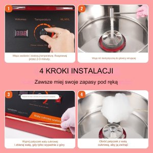 Elektryczna Maszyna do Waty Cukrowej 4