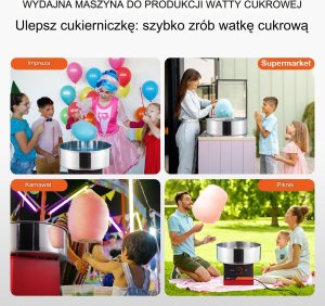 Elektryczna Maszyna do Waty Cukrowej 5