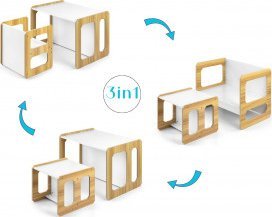 Milly Mally Zestaw mebli Stella 3w1 Natural 12