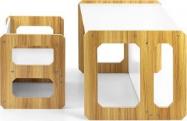 Milly Mally Zestaw mebli Stella 3w1 Natural 5