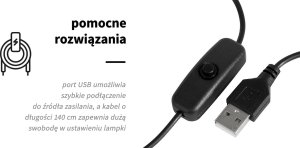 Lampka biurkowa Activeshop czarna 7