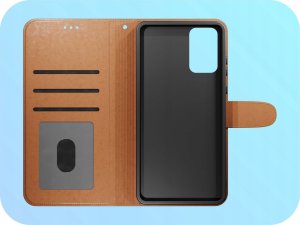 Etui z Klapką Do Samsung Galaxy A13 5G / A04s (Jeans, Skórzane)   Szkło 9H 4