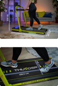 Bieżnia Thunder IMPACT-LIME Elektryczna Składana 4