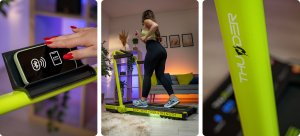 Bieżnia Thunder IMPACT-LIME Elektryczna Składana 7