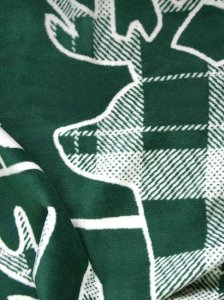 Koc WINTER TIME 150x200 zielony/biały GRENO 2