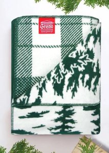 Koc WINTER TIME 150x200 zielony/biały GRENO 4