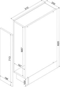 Zestaw mebli kuchennych GIANNA 2,0x2,6 biała alaska/dąb artisan STOLKAR 13