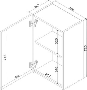 Zestaw mebli kuchennych GIANNA 2,0x2,6 biała alaska/dąb artisan STOLKAR 19