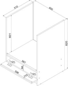 Zestaw mebli kuchennych GIANNA 2,0x2,6 biała alaska/dąb artisan STOLKAR 5