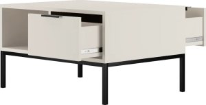 Stolik kawowy AUSTIN 80x60 biały/czarny KOCOT MEBLE 2