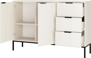 Komoda AUSTIN 150 biała/czarna KOCOT MEBLE 2