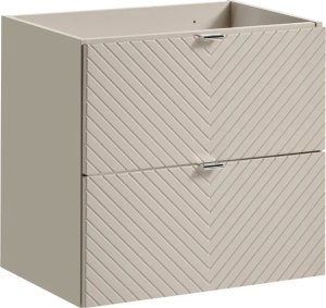 Szafka pod umywalkę nablatową VIVA CASHMERE 2S 60cmx2 kaszmirowy mat - zestaw 160cm z koszem na pranie COMAD 4