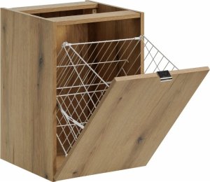 Szafka pod umywalkę nablatową VIVA CASHMERE 2S 60cmx2 kaszmirowy mat - zestaw 160cm z koszem na pranie COMAD 9