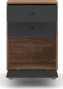 Szafka na buty BILBAO 1D2S dąb craft tobacco/grafit mat WIPMEB 8