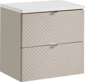 Comad Szafka pod umywalkę VIVA CASHMERE 2S 60cm kaszmirowy mat COMAD 9