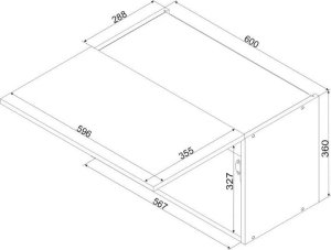 Zestaw mebli kuchennych GIANNA dł. 2m biała alaska/dąb artisan STOLKAR 13