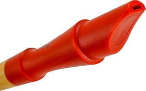 KERA DREWNIANY FLET SZKOLNY SOPRANOWY DO NAUKI GRY 7 OTWORÓW + POKROWIEC 3