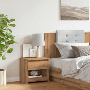 vidaXL Szafka nocna Artisan Oak 40x30x39 cm Drewno klejone 3