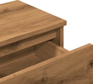 vidaXL Szafka nocna Artisan Oak 40x30x39 cm Drewno klejone 8