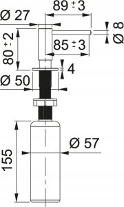 DISPE WASH ATLAS 112.0717.105 GOLD 250ML 7