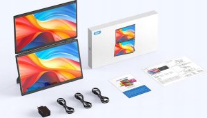 SMISEACOW M4 Przenośny monitor do laptopa15,6" IPS 1080P potrójny 360 2024 8