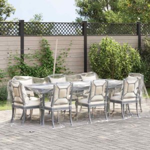 Przezroczysta plandeka z oczkami 2x6 m PVC 2