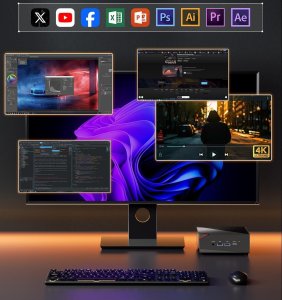 Komputer NiPoGi AM06 PRO Mini PC MD Ryzen 7 5800U 32 GB DDR4 512 GB 2024 5