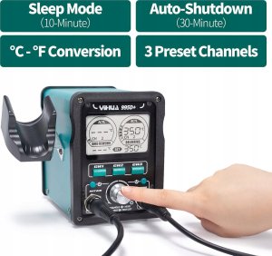 Zestaw YIHUA 995D+ EVO Stacja lutownicza na gorące powietrze 2w1 nowa 6