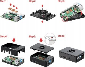 Zestaw STUUC Raspberry Pi 4 8GB RAM karta pamięci 32GB model B (8G + 32G) 5
