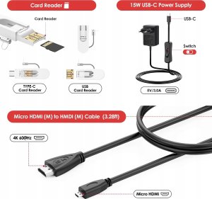 Zestaw STUUC Raspberry Pi 4 8GB RAM karta pamięci 32GB model B (8G + 32G) 8