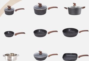 Zestaw naczyń kuchennych indukcyjnych 30-częściowy KITCHEN ACADEMY 3
