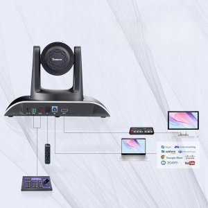 Tenveo 4K PTZ kamera do wideokonferencji kościoła 12x zoom szerokokątny 4