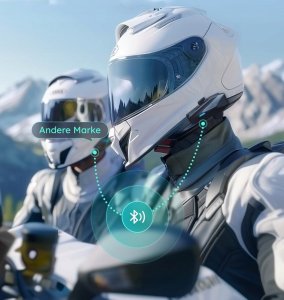 Zestaw słuchawkowy motocyklowy ASMAX S1 do kasku Bluetooth mesh interkom 2