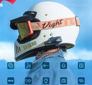 Zestaw słuchawkowy motocyklowy ASMAX S1 do kasku Bluetooth mesh interkom 7