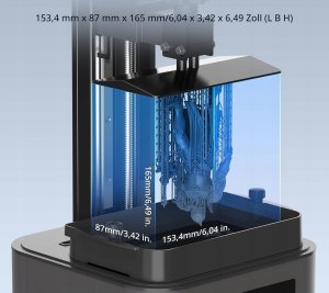 ANYCUBIC Photon Mono 4 Ultra 10K Resin drukarka 3D 7"20 mm/h 153,4 x 87 x 3