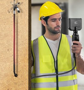 KAIWEETS Endoskop Kamera inspekcyjna rurowa światło 4,3"1,5 m wodoszczelna 2