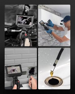 KAIWEETS Endoskop Kamera inspekcyjna rurowa światło 4,3"1,5 m wodoszczelna 9