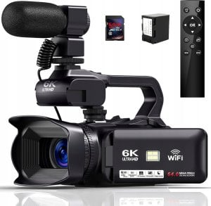 Kamera wideo Delmodes DV95 6K 64MP18X Zoom Vlogging Camera 4500 mAh 64G 1