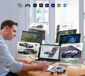 Teamgee S6 Rozszerzenie monitora laptop przenośny monitor 15,6''FHD 2024 2