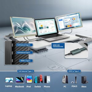 Teamgee S6 Rozszerzenie monitora laptop przenośny monitor 15,6''FHD 2024 4