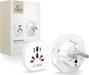 TECH-PROTECT UNIVERSAL TRAVEL ADAPTER FROM EU WHITE 1