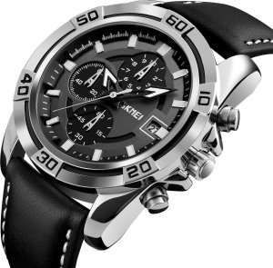 Zegarek Męski Skmei 9156SIBK + BOX 2