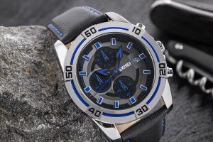 Zegarek Męski Skmei 9156SIBU + BOX 5