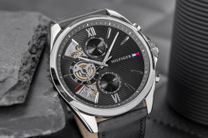 Zegarek Męski Tommy Hilfiger Baker Open Heart 1710644 + BOX 2