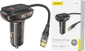 Ładowarka samochodowa Foneng C20 A+C+C 66W 3 porty 2