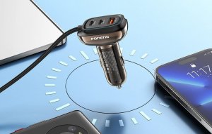 Ładowarka samochodowa Foneng C20 A+C+C 66W 3 porty 3
